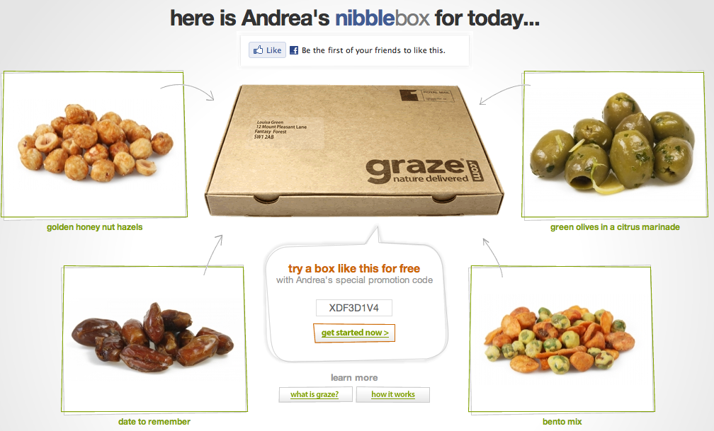 My Graze box for 12/08/2010